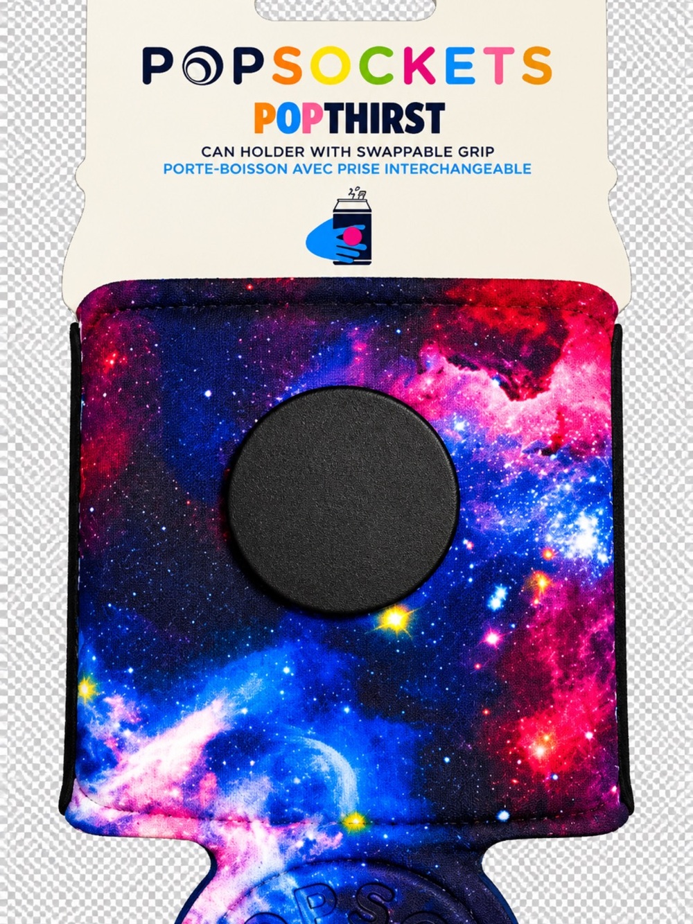PopSocket PopThirst Galaxy Can Holder in Blue, Purple, Pink, Red